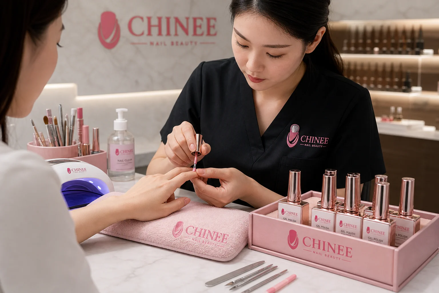 CHINEE nail gel used in a professional salon