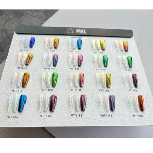 0.2g High Crystal Nails Powder Press Nails Transparent Aurora Magic Mirror Effect Holographic Chrome Pigment Dust DIY Nail