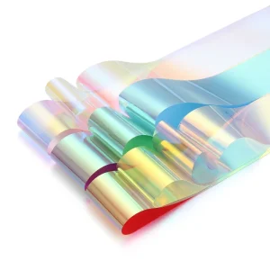 1 Box Aurora Nails Foil Film Sticker Cellophane Paper Korean Nail Glass Foils Trend Design Ice Cube Manicure Nail DIY Decoration