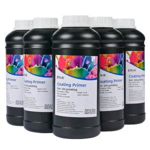 1 Liter Fast Drying Traceless UV Primer for UV Ink High Adhesion on Acrylic PVC Glass Ceramics Metal UV Pre Coating