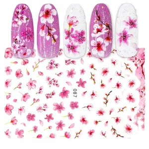 10 Color 3D Art Stickers Floral Nail Stickers Used for Nail Art