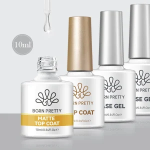 10 Options MSDS Crystal Clear Top Coat And Base Coat Gel Polish OEM Rubber Base Gel Builder Nail Varnish For Salon