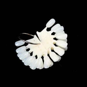 10 Pcs 5 Colors Crown Shape Nail Accessories Tool Pink Black Nail Contrast Card Plate Display Practice Nail Tips Color Display