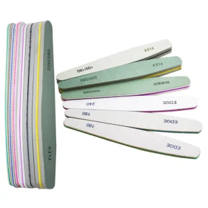 100 150 180 220 240 280 1000 4000 6pcs Nail File Set Foam Nail File Professional Sponge Polishing Nail Buffer