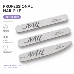 100 180 240 320 Grit Senior Salon Manicure Special Buffer Nail File Washable Repeat Used Sponge Nail File