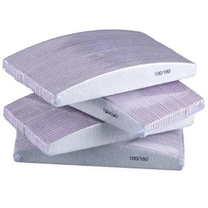 100 180 240 Nail File Sanding Polishing Buffer Block UV Gel Nail Polisher Manicure Pedicure Tools Nail Care Tools Grey Boat