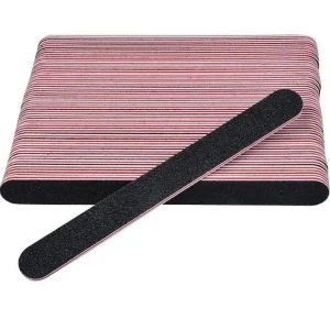 100/180 Double Straight Disposable Plastic Nail Buffer Sandpaper Files Professional OEM Available Manicure Pedicure Nail Tools