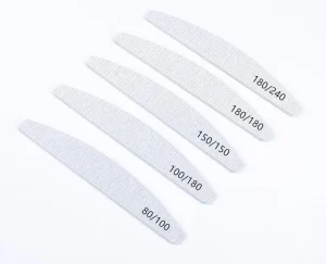 100 180 Grit Professional Double Sided Acrylic Nails Nail Files Buffers Emery Boards Coarse Nail File Manicure Tools Straight