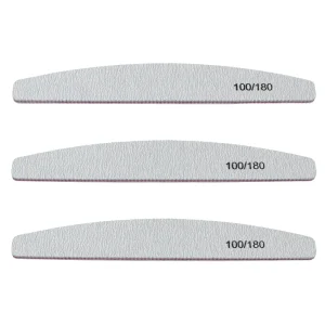 100 180 Nail File Sanding Polishing Buffer Block UV Gel Nail Polisher Manicure Pedicure Tools Nail Care Tools Grey Boat