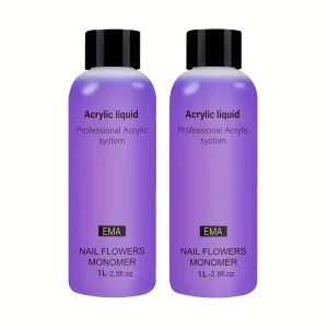 1000ml Ema Monomer Acrylic Liquid for Nail Extension Dipping Carving Crystal Liquid Custom Logo Nail Monomer Liquid Acrylic