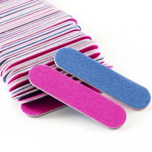 100pcs Nail File 180 240 Mini Double Color Wooden Sanding Buffer Block Manicure Beauty Professional Tools for Lime