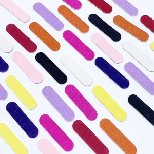 100pcs bag Light Weight Mini Wooden Nail File Custom Small Nail File with logo Nail Tools