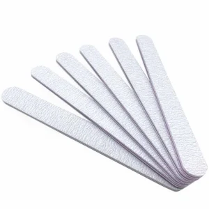 100pcs bag Mini Double Sided Nail Files Colorful Emery Sandpaper Disposable Buffer Manicure Art Tools