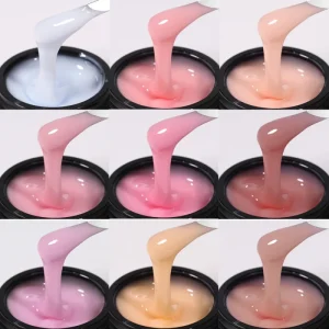 108Color Hard Gel Non Toxic Nail Supplier Gel Hema Free Custom Logo Private Label Builder Nail Extension Gel