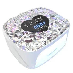 108W High Power UV LED Nail Lamp Rechargeable Smart Manicure Therapy Dual Light Source Long Lasting Nail Polish Dryer Lamp