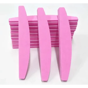 10Pack Nail Buffers 100/180 Grit Washable Double Sided Nail Sanding Block File for Acrylic Natural Gel Nails Pink Custom Logo