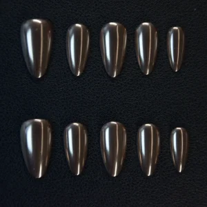 10Pcs Bag ABS False Nails Stiletto Full Cover False Nail Tips High Quality Salon Manicure Art Finger