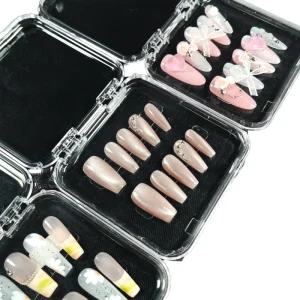 10Pcs Multi Solid Color Handmade Acrylic Press on Nails Kit With Nail Tools Factory Supply Customizable