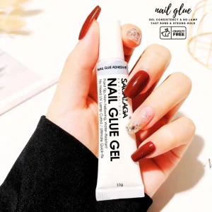10g Air Dry Nail Glue Gel for Press on Nails Private Label Mini Nail Glue Bulk Gel Soft Gel Tips