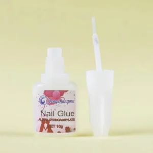 10g Liquid Brush On Nail Glue with Brush for Nail Salon Press On Nails Long lasting
