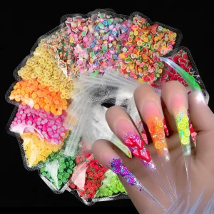 10g Polymer Clay Fruit Slices Nail Art Pieces Supplies Sprinkles Jewelry Stone Gem Decorations Design 3d Nail Art