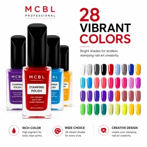 10ml Breathable Fast Drying 2 in 1 Cruelty Free Water Permeable Private Label OEM Halal Organic Muslim Stamping Polish