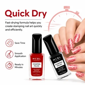 10ml Eco Friendly Soak off Stamping Polish CE Certified Non Toxic Fast Drying 2 in 1 for Salon