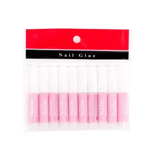 10pcs Professional 2g Clear Liquid Nail Art Glue Brush on False Nail Tips Decoration