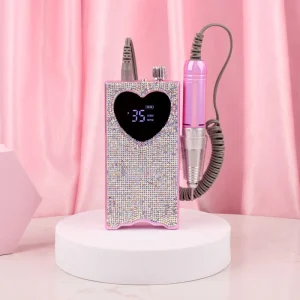 10pcs Silk Printing Label Portable Nail Drill Electric Cordless Nail Efile Sander Drill With Nail Bits Set