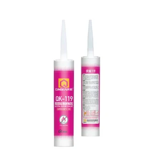 119 Factory Anti cracking Weather Aging Waterproof Nail Glue Acetic Silicone Sealant For Packing