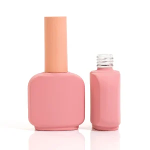 11ml Pink Nail Polish Glass Bottle Gel Polish Packaging Bottles