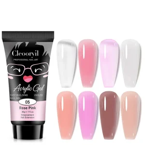 12 Color 15ml 30ml Nail Gel Quick Building Finger Gel Manicure Extension Acrylic Gel