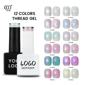 12-Color Private Label UV Gel Nail Polish Designer Style for DIY Art LED Lamp Source 15ml Bottle