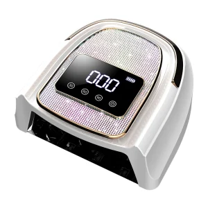 120W Cordless UV Led Nail Lamp Fast Gel Polish Cure Nail Dryer Salon Use