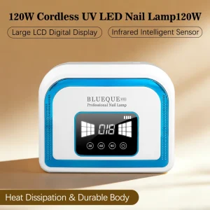 120W Smart Nail Lamp 30 Beads No Hand Darkening 180 Degree Irradiation Removable Base for Manicure Shop