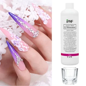 120ml 500ml 1000ml Bottled MMA Free Nail Dip Powder Liquid Nail Liquid Ema Acrylic Monomer