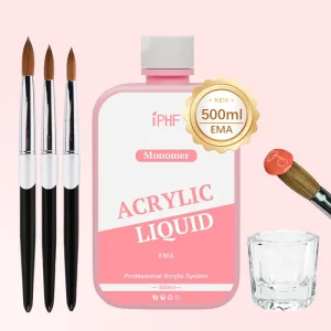 120ml 500ml High Quality EMA Acrylic Nail Liquid Monomer Non yellowing Non lumpy Acrylic Nail Monomer