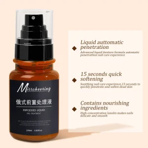 120ml Nail Cuticle Remover Russian Nail Pre treatment Fluid Nail Auxiliary Softener Nutrition Repair Oil Care Pedicure Tool