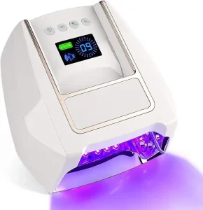126W Rechargeable Desk Lamp for Nail Table Smart AI LED Nail Lamp UV LED Gel Polish