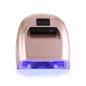 128W 45 LEDs Dual Wave UV LED Nail Dryer Light with Mini Handheld Lamp and 4 Timers for Professional Nail Salon