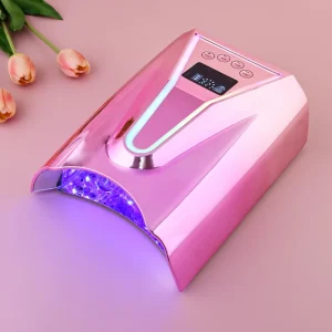 128W Cordless Pro Cure UV LED Nail Lamp Professional Rechargeable Gel Nail Dryer