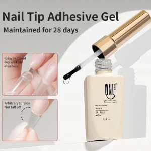 12g Strong Soft Nail Tips Adhesive UV Gel Long Lasting 28 Days Quick Dry Nail Glue for Nail Tips and Acrylic Nail