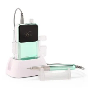 12pcs Customize Private Logo 35000rpm Professional Wireless Cordless Electric Portable Nails File Drill Machine Manicure