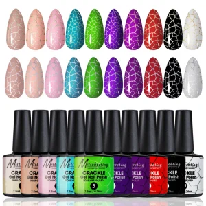 13 Color Nail Crack Polish Marble Burst Change UV Nail Polish Creative and Fashionable High Quality Nail Polish