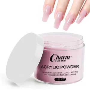14 Colors 30G Finer Smooth Non Toxic Fast Dry Nail Art Dipping Clear Acrylic Powder