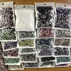 14 Facets Flatback Crystal Rhinestones Resin Gem Stones Nail Art Charms Accessories For Nails Phone Case Clothes Decor