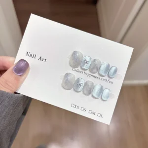 144 Handmade False Nails Premium 3D Nail Art Acrylic Nails