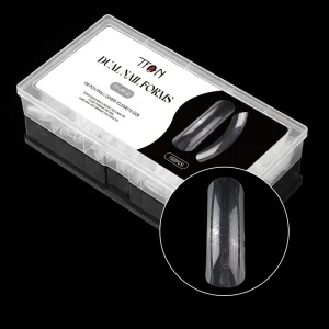 150Pcs XXXL Long Dual System Nail Molds Nail Dual Forms Curved Top Forms for Nail Extension Gel 15 Sizes