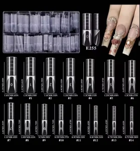 150pcs Box Smart French Dual Form False Nail Tips UV Gel Quick Mold Building for Nail Extension Paperless Crystal Phototherapy