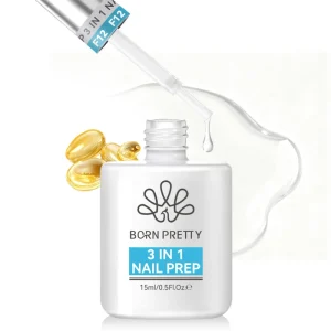 15ML Nail Dehydrator and Nail Primer 3 in 1 Nourishing Prep for Nails Gel Fast Dry Superior Protein Bonder Salon Spa
